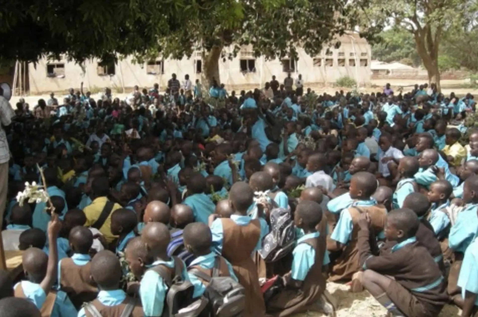 UNIFAT Pupils during evening assembly at the school premises
